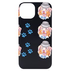 Australian Shepherd Dog Pattern T- Shirt Australian Shepherd Dog Cute Pattern T- Shirt Iphone 14 Black Uv Print Case