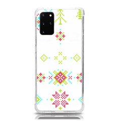 Christmas Cross Stitch Pattern Effect Holidays Symmetry Samsung Galaxy S20plus 6 7 Inch Tpu Uv Case by Sarkoni