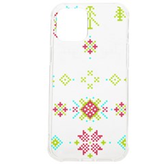 Christmas Cross Stitch Pattern Effect Holidays Symmetry Iphone 12 Pro Max Tpu Uv Print Case by Sarkoni