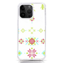 Christmas Cross Stitch Pattern Effect Holidays Symmetry Iphone 14 Pro Max Tpu Uv Print Case by Sarkoni