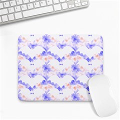 Bat Pattern T- Shirt Bats And Bows Blue Orange T- Shirt Small Mousepad by EnriqueJohnson