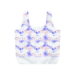 Bat Pattern T- Shirt Bats And Bows Blue Orange T- Shirt Full Print Recycle Bag (s) by EnriqueJohnson