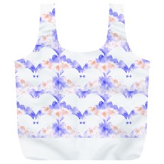 Bat Pattern T- Shirt Bats And Bows Blue Orange T- Shirt Full Print Recycle Bag (xl) by EnriqueJohnson