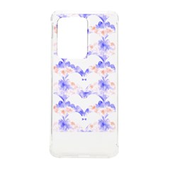 Bat Pattern T- Shirt Bats And Bows Blue Orange T- Shirt Samsung Galaxy S20 Ultra 6 9 Inch Tpu Uv Case by EnriqueJohnson