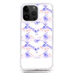 Bat Pattern T- Shirt Bats And Bows Blue Orange T- Shirt iPhone 14 Pro Max TPU UV Print Case Front