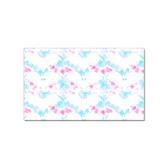 Bat Pattern T- Shirt Bats And Bows Blue Pink T- Shirt Sticker Rectangular (10 Pack) by EnriqueJohnson