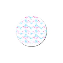 Bat Pattern T- Shirt Bats And Bows Blue Pink T- Shirt Golf Ball Marker (10 Pack) by EnriqueJohnson