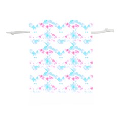 Bat Pattern T- Shirt Bats And Bows Blue Pink T- Shirt Lightweight Drawstring Pouch (l) by EnriqueJohnson