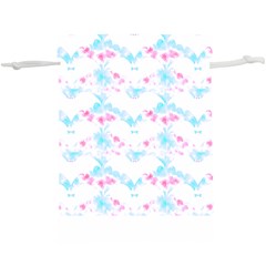 Bat Pattern T- Shirt Bats And Bows Blue Pink T- Shirt Lightweight Drawstring Pouch (xl) by EnriqueJohnson