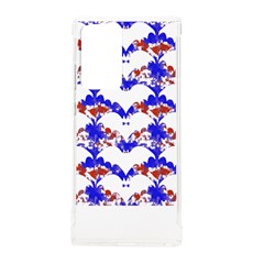 Bat Pattern T- Shirt White Bats And Bows Red Blue T- Shirt Samsung Galaxy Note 20 Ultra Tpu Uv Case by EnriqueJohnson