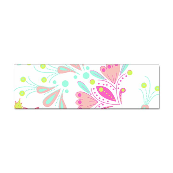 Batik T- Shirt Batik Floral Pattern T- Shirt Sticker Bumper (100 pack)