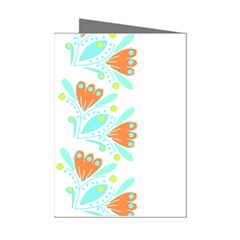 Batik T- Shirt Batik Flower Pattern 5 Mini Greeting Cards (pkg Of 8)