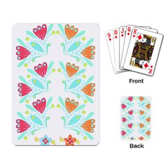 Batik T- Shirt Batik Flower Pattern 5 Playing Cards Single Design (rectangle) by EnriqueJohnson