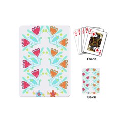 Batik T- Shirt Batik Flower Pattern 5 Playing Cards Single Design (mini) by EnriqueJohnson