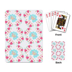 Batik T- Shirt Batik Flower Pattern 6 Playing Cards Single Design (rectangle) by EnriqueJohnson