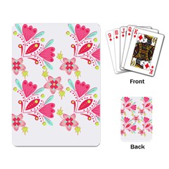 Batik T- Shirt Batik Flower Pattern 7 Playing Cards Single Design (rectangle) by EnriqueJohnson