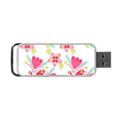 Batik T- Shirt Batik Flower Pattern 7 Portable Usb Flash (two Sides) by EnriqueJohnson