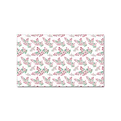 Christmas Shading Festivals Floral Pattern Sticker (rectangular) by Sarkoni