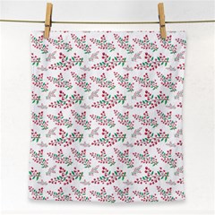 Christmas Shading Festivals Floral Pattern Face Towel by Sarkoni