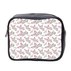 Christmas Shading Festivals Floral Pattern Mini Toiletries Bag (two Sides) by Sarkoni