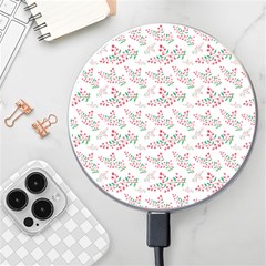 Christmas Shading Festivals Floral Pattern Wireless Fast Charger(white) by Sarkoni