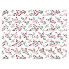 Christmas Shading Festivals Floral Pattern Premium Plush Fleece Blanket (extra Small)