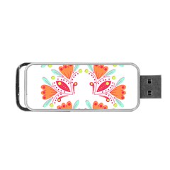 Batik T- Shirt Batik Flower Pattern8 Portable Usb Flash (one Side) by EnriqueJohnson