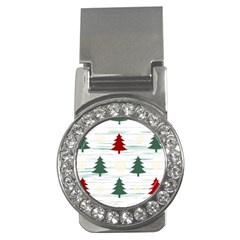 Christmas Tree Snowflake Pattern Money Clips (cz)  by Sarkoni