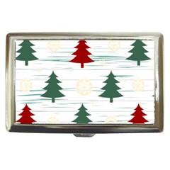 Christmas Tree Snowflake Pattern Cigarette Money Case by Sarkoni