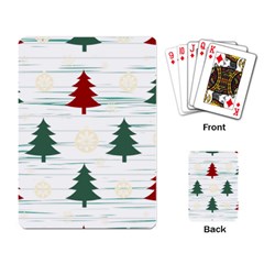 Christmas Tree Snowflake Pattern Playing Cards Single Design (rectangle) by Sarkoni