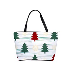 Christmas Tree Snowflake Pattern Classic Shoulder Handbag by Sarkoni