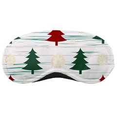 Christmas Tree Snowflake Pattern Sleep Mask by Sarkoni