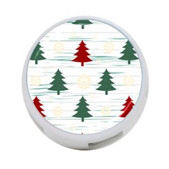 Christmas Tree Snowflake Pattern 4-port Usb Hub (one Side) by Sarkoni