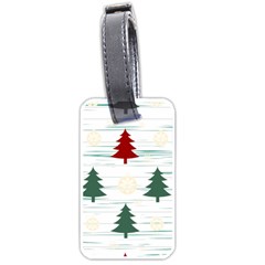 Christmas Tree Snowflake Pattern Luggage Tag (one Side) by Sarkoni