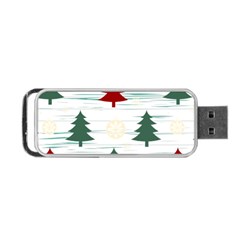 Christmas Tree Snowflake Pattern Portable Usb Flash (one Side) by Sarkoni