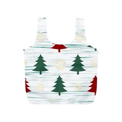 Christmas Tree Snowflake Pattern Full Print Recycle Bag (s) by Sarkoni