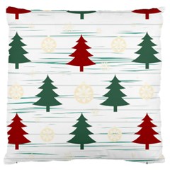 Christmas Tree Snowflake Pattern Standard Premium Plush Fleece Cushion Case (one Side) by Sarkoni