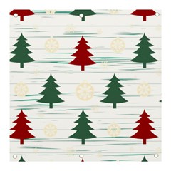 Christmas Tree Snowflake Pattern Banner And Sign 3  X 3  by Sarkoni