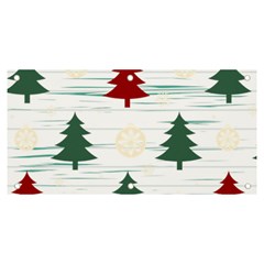 Christmas Tree Snowflake Pattern Banner And Sign 6  X 3  by Sarkoni