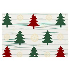 Christmas Tree Snowflake Pattern Banner And Sign 6  X 4  by Sarkoni