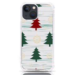 Christmas Tree Snowflake Pattern Iphone 13 Mini Tpu Uv Print Case by Sarkoni