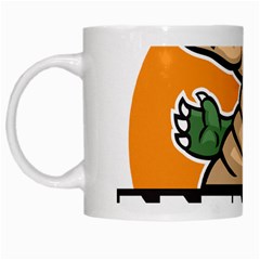 Funny Crocodile White Mug by Sarkoni