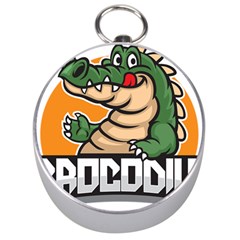 Funny Crocodile Silver Compasses by Sarkoni