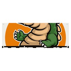 Funny Crocodile Banner And Sign 8  X 3  by Sarkoni