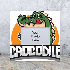 Funny Crocodile White Box Photo Frame 4  X 6  by Sarkoni