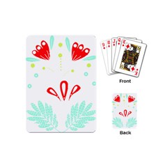 Batik T- Shirt Batik Flowers Pattern 4 Playing Cards Single Design (mini) by EnriqueJohnson