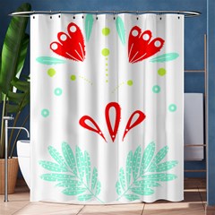 Batik T- Shirt Batik Flowers Pattern 4 Shower Curtain 60  X 72  (medium)  by EnriqueJohnson