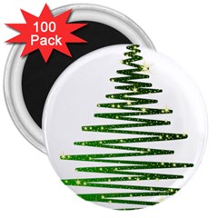 Christmas Tree Holidays 3  Magnets (100 Pack)