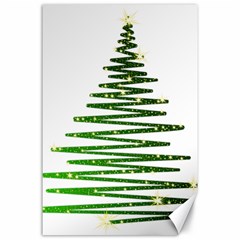 Christmas Tree Holidays Canvas 24  X 36  by Sarkoni