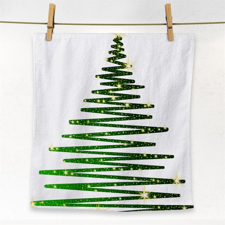 Christmas Tree Holidays Face Towel